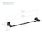 Kibi Circular Bathroom 18 Towel Bar - Matte Black. KBA1407MB - alternate 6